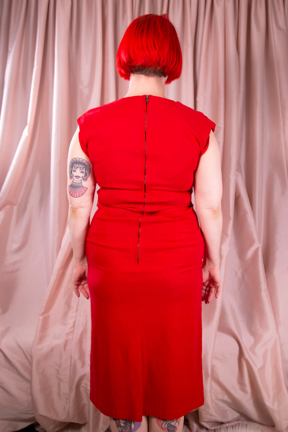 Tatyana - Red Pencil Dress