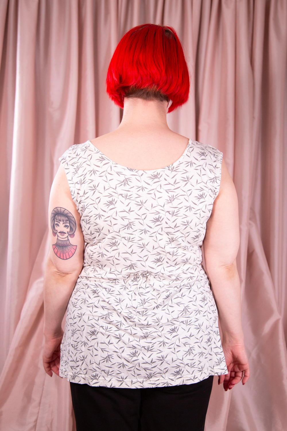 LNBF - White Leaf Tank Top