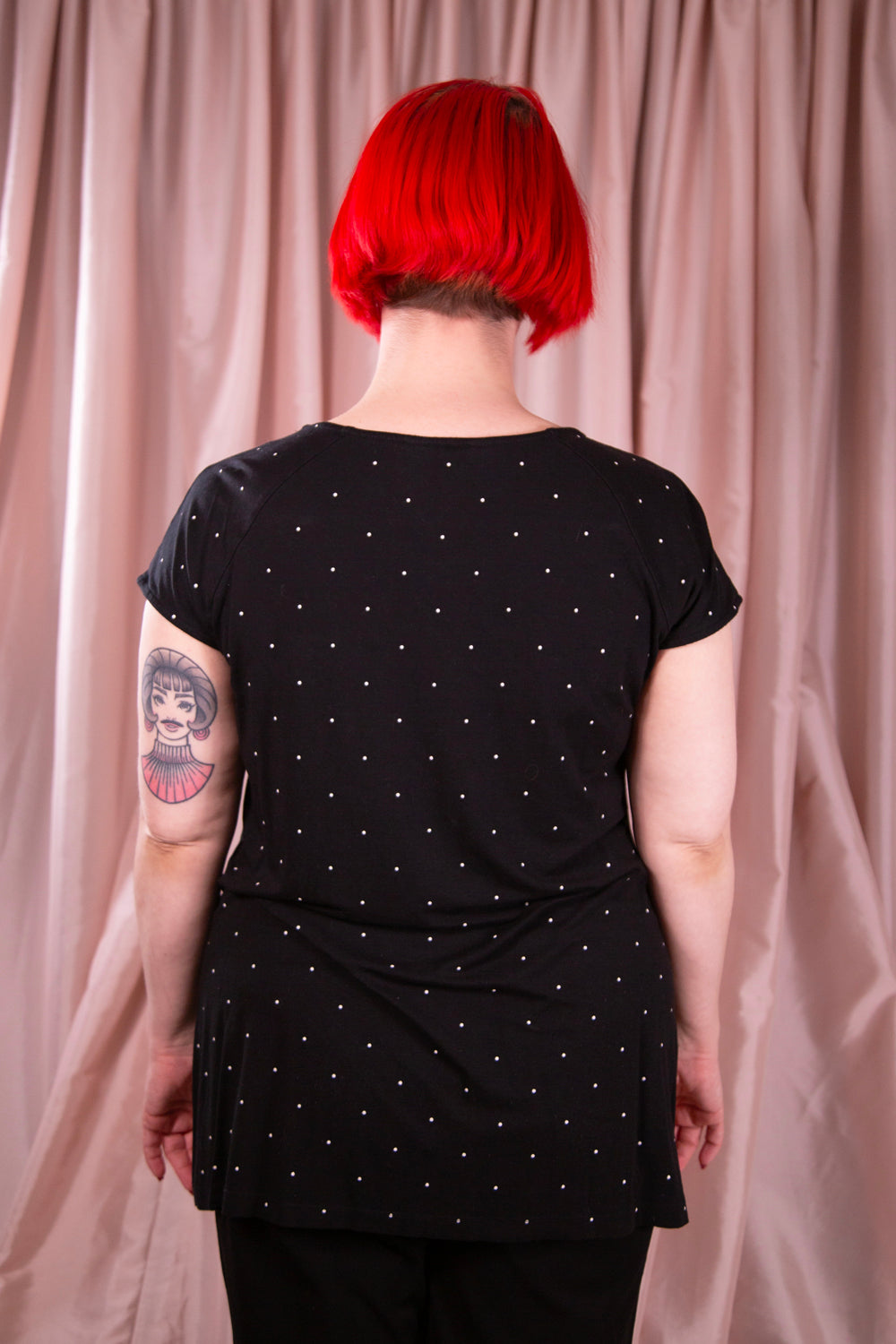 Michel Studio - Black & White Polka Dot T-Shirt