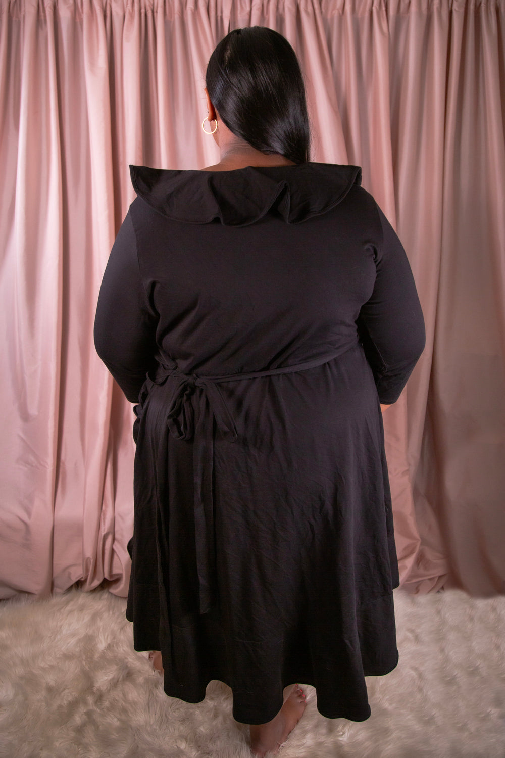 Snag - Black Wrap Dress