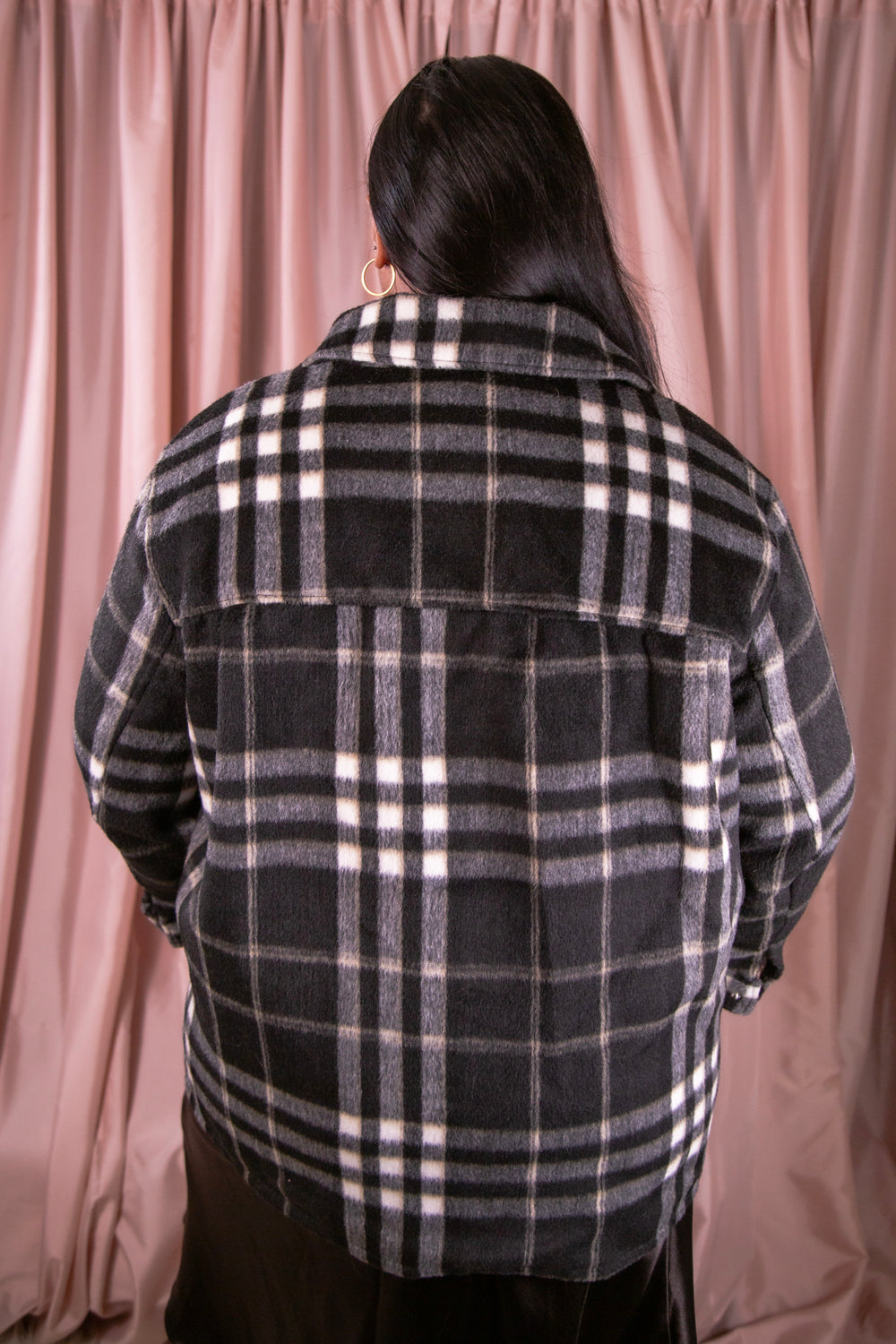 H&M - Grey Plaid Jacket