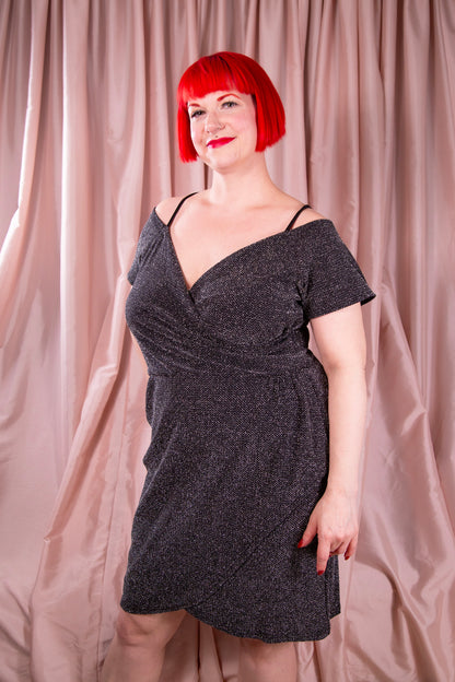 Angie - Metallic OTS Dress