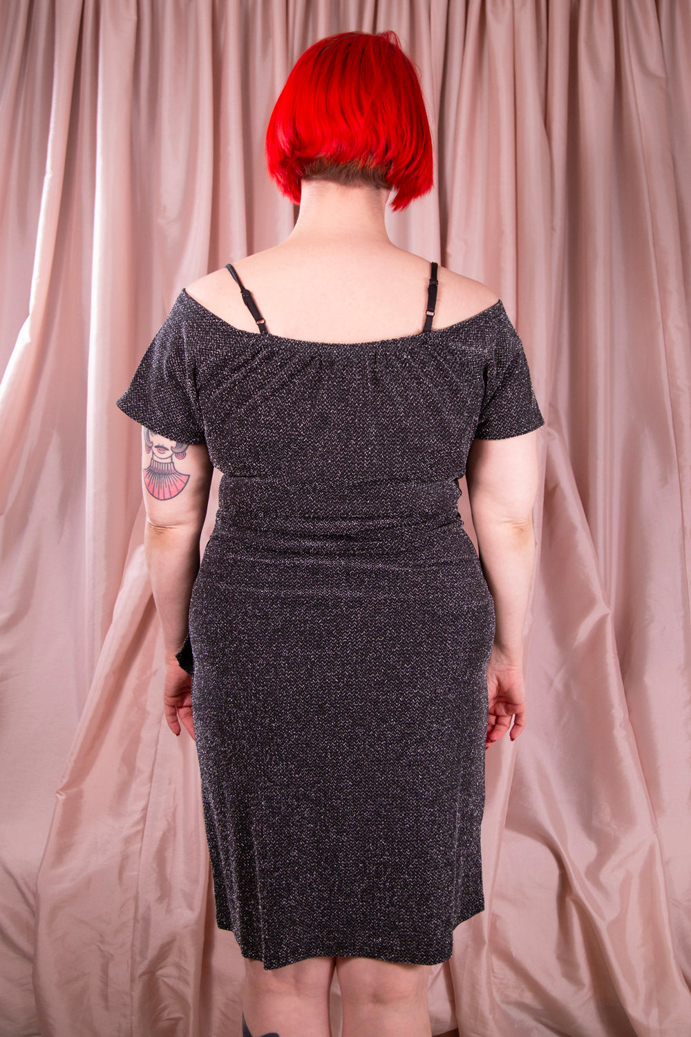 Angie - Metallic OTS Dress