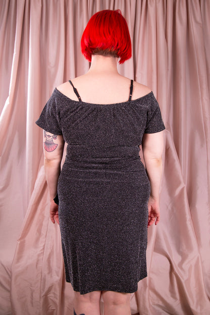 Angie - Metallic OTS Dress